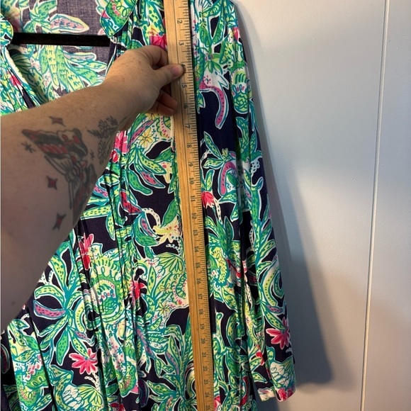 Lily Pulitzer Green and Pink Sarasota Women’s Blouse Size Large - Picture 5 of 10